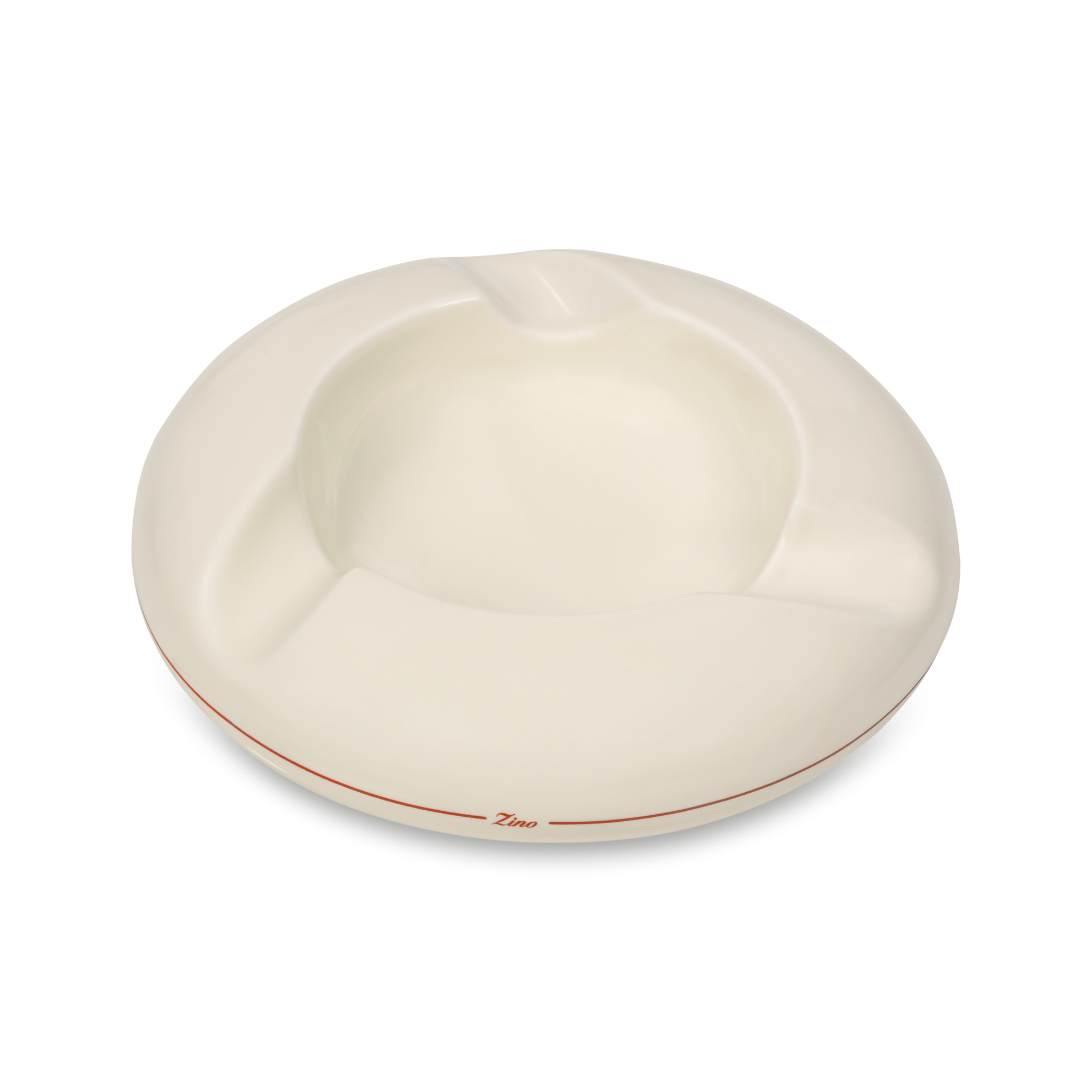 Zino Aschenbecher Z-Kollektion beige/rot