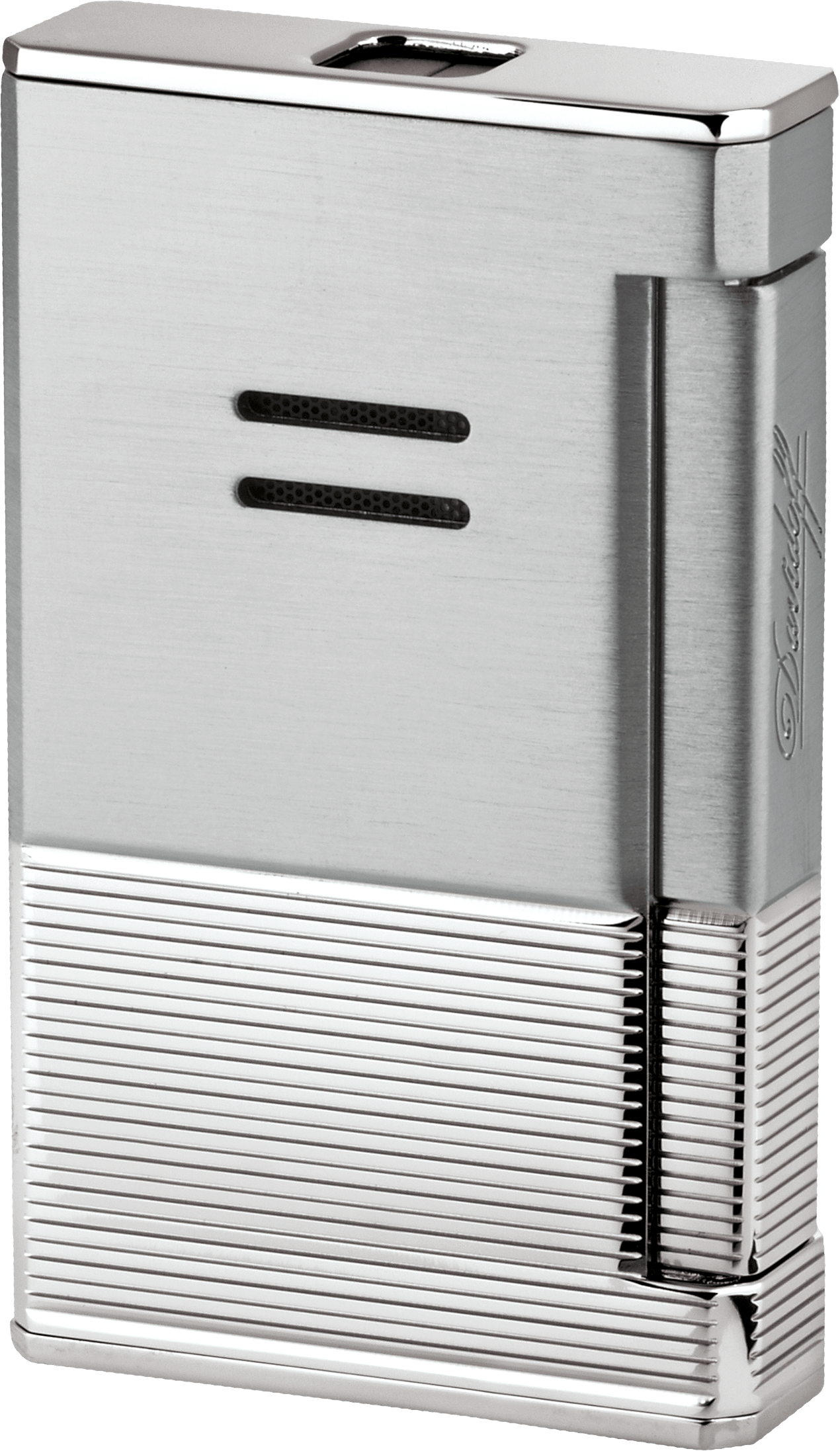 Davidoff Jetflame Feuerzeug Linien/gebürstet Palladium