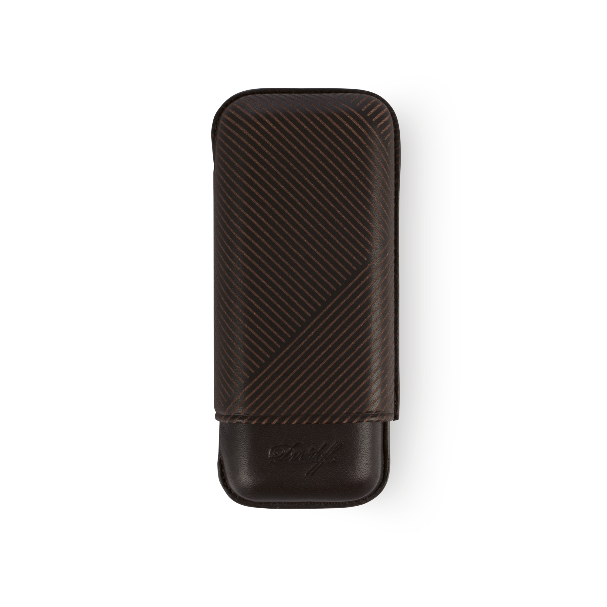 Davidoff Zigarrenetui R-2 Leder Blatt braun